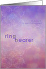 Special Request Cousin Ring Bearer Invitation card