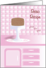 Pink Kitchen Retro Recipe Just for You card