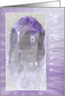 Purple Amethyst Seventh Chakra card