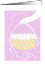 Round Basket Thank You Flower Girl card