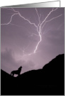 Lightning and Wolf Encouragement card