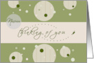 Earthy Greens Thinking About You Nephew card