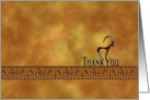 Ibis with Tribal Trim Thank You card