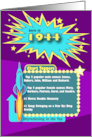 1944 Top of the Charts Happy Birthday card