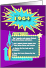 1964 Top of the Charts Happy Birthday card