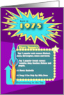 1975 Top of the Charts Happy Birthday card