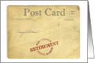 Post Card Postal Worker Retirement card