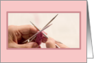 Knitting Blank Card