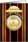 Brother Brown and Yellow Medallion Congratulations on Award card