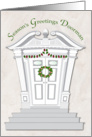 Season’s Greetings for Doorman, Holiday Georgian Entranceway card