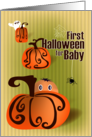 Baby and Pumpkins First Halloween for Baby card