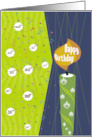 Lit Candle and Confetti 30th Happy Birthday card