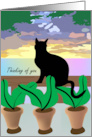 End of a Purrfect Day Thinking of You card