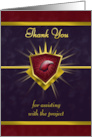 Eagle Head and Heraldry Thank You card