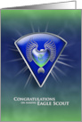 Eagle Monogram T Congratulations Eagle Scout card
