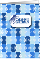 Snowflake Tile Season’s Greetings card