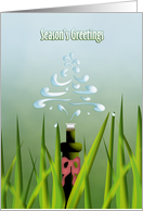 Lawn Irrigation Season’s Greetings card