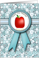 Apple Thank You Teacher card