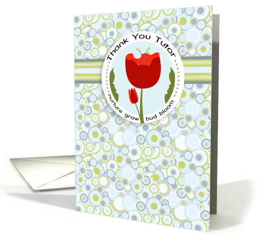 Red Bud and Bloom Tutor Thank You card (1037039)