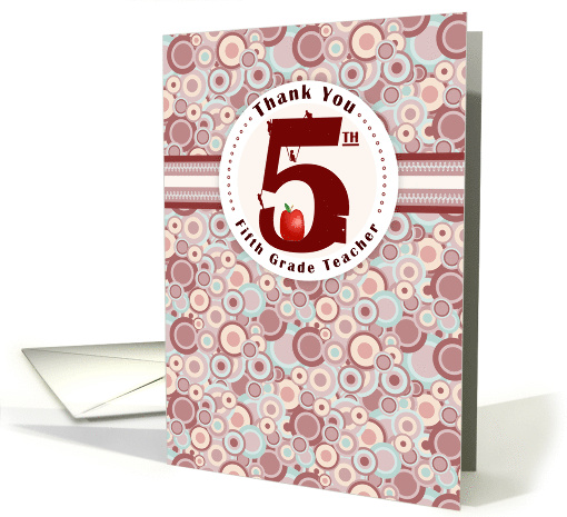 Room Fifth Grade Teacher Thank You card (1037999)