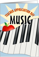 Music Happy Teacher Appreciation Day card