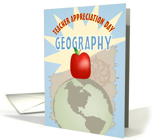 World Geography Happy Teacher Appreciation Day card (1040873)