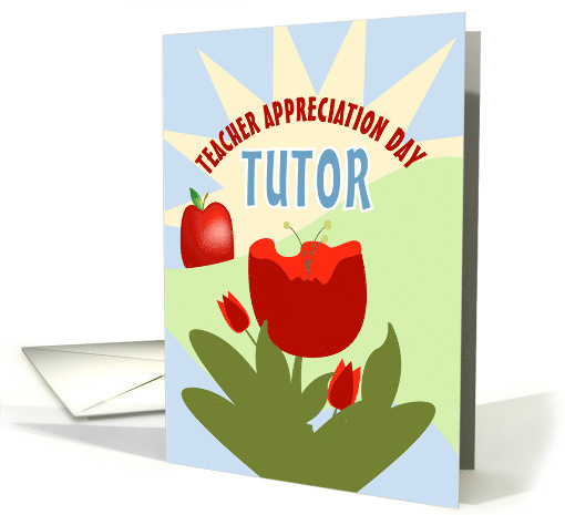 Tutor and Bloom Happy Teacher Appreciation Day card (1040979)