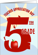 Fifth Grade Happy Teacher Appreciation Day card
