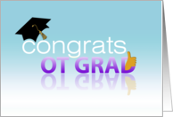 Thumbs Up Occupational Therapy Graduation Congrats card