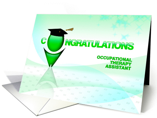 Occupational Therapy Assistant Graduation Congratulations card