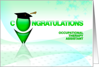 Occupational Therapy Assistant Graduation Congratulations card