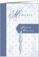 Moments Thank You Cake Cutter card