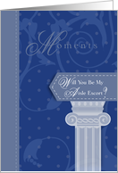Moments Will You Be My Aisle Escort card