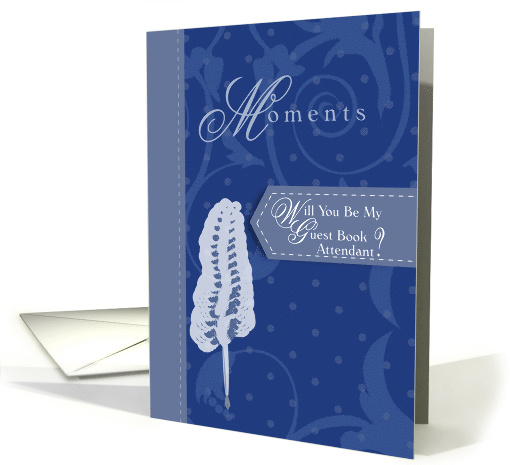 Moments Will You Be My Guest Book Attendant card (1080172)