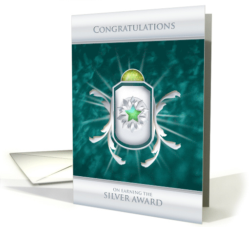 Girl Scout Silver Award Congratulations card (1084828)