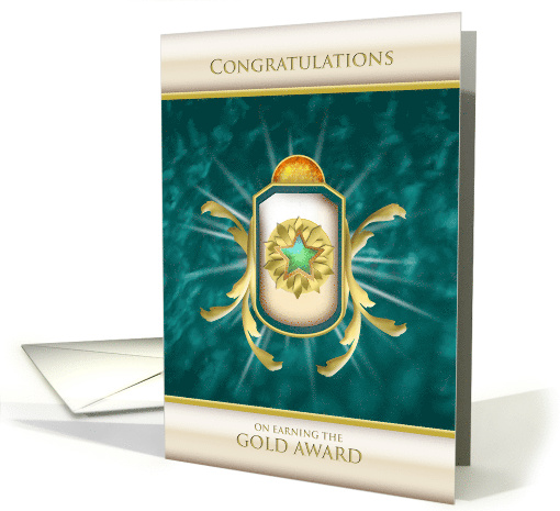 Girl Scout Gold Award Congratulations card (1084830)