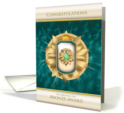 Girl Scout Bronze Award Congratulations card (1084832)