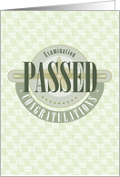 Examination Passed Congratulations card