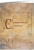 Congratulations General Contractor card