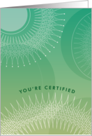 You’re Certified Congratulations card
