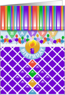 Carnival and Balloons Happy Birthday card