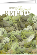 Peridot Hearts Illustrated August Birthday card