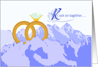 Mountain Heights Wedding Congratulations card