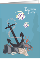 Anchor Some Fun Birthday Party Invitation card