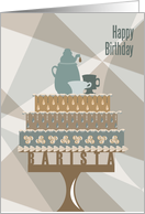 Barista Happy Birthday card