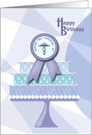 Medical Cake Doctor Happy Birthday card