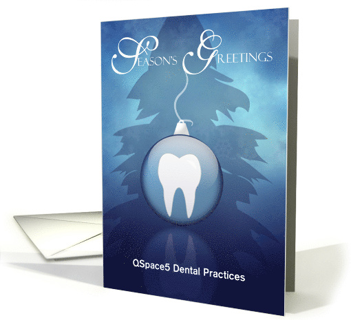 Ornament with Tooth Season's Greetings card (1178758)