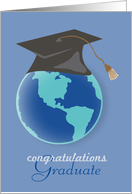 World of Opportunities Graduation Congratulations card