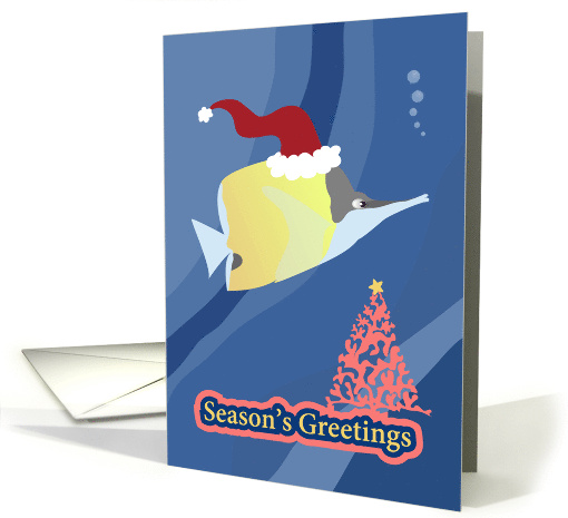 Butterfly Fish Season's Greetings card (1187374)