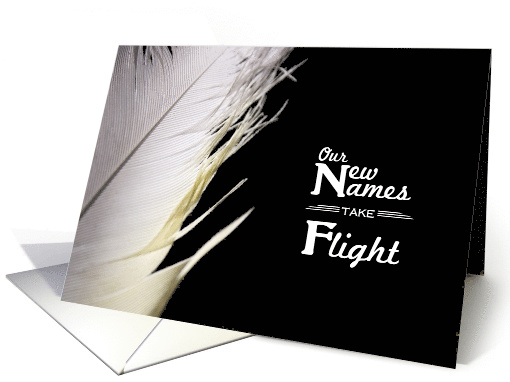New Names Take Flight Name Change Announcement card (1189956)